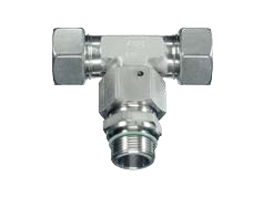 Hrdlo T-kus, stavitelné s kuželem 24°a O-kroužkem - metrický závit